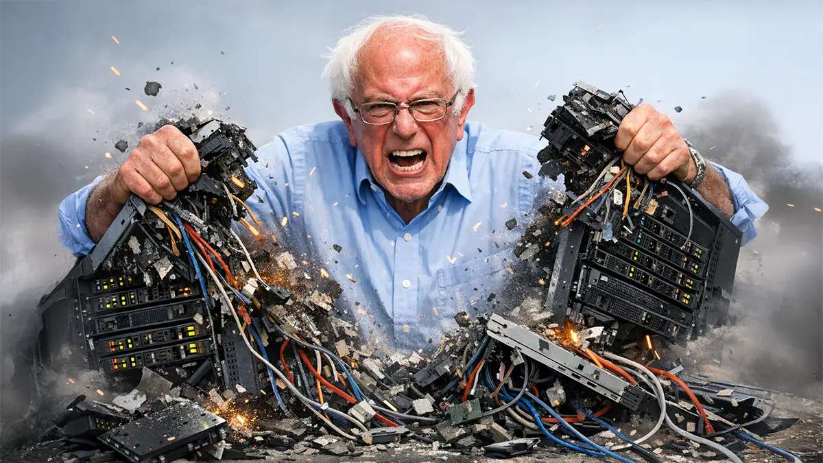 Bernie Sanders nimmt Rechenzentren auseinander